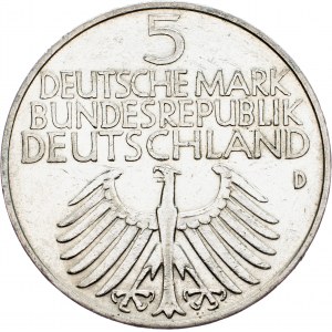 Germany, 5 Mark 1952, D