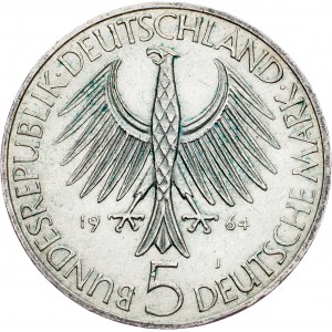 Germany, 5 Mark 1964, J