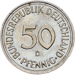 Germany, 50 Pfennig 1991, D