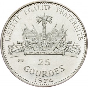 Haiti, 25 Gourdes 1974