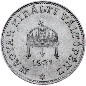 Hungary, 20 Filler 1921, KB, Kremnitz