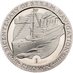 Isle of Man, 1 Crown 1988