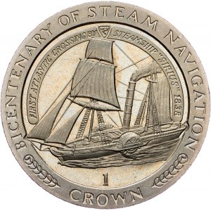 Isle of Man, 1 Crown 1988