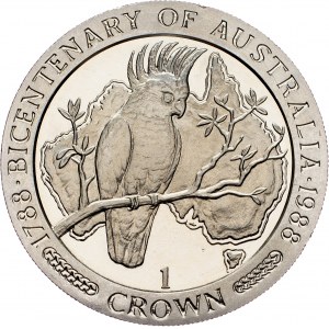 Isle of Man, 1 Crown 1988