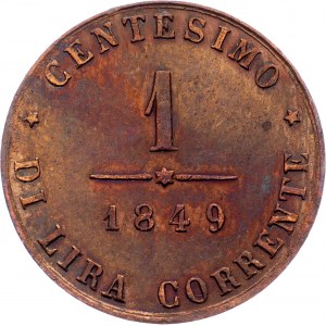 Italy, 1 Centesimo 1849, Venice
