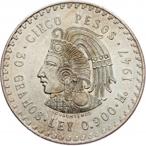 Mexico, 5 Pesos 1947, Mexico