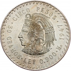 Mexico, 5 Pesos 1947, Mexico