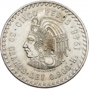 Mexico, 5 Pesos 1948, Mexico