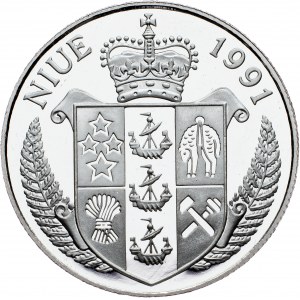 Niue, 5 Dollars 1991