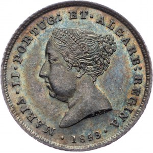 Portugal, 100 Reis 1853