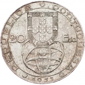 Portugal, 20 Escudos 1953