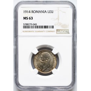 Rumänien, 1 Leu 1914