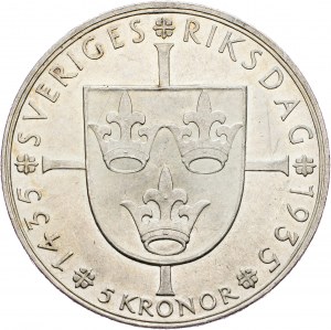 Sweden, 5 Kronor 1935