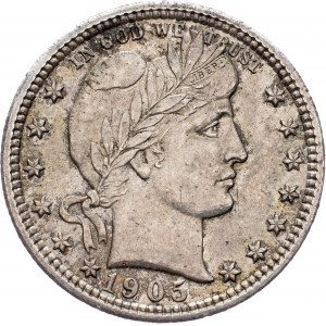 USA, 1/4 Dollar 1905, Philadelphia