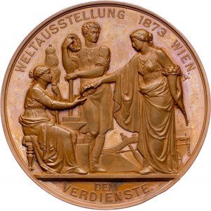 Austria-Hungary, Medal 1873, J. Tautenhayn, Schwenzer