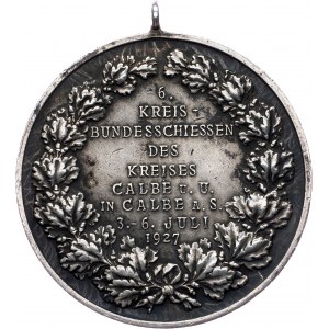 Germany, Shooting medal 1927, Calbe