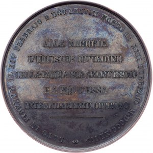 Italy, Medal 1843, A, Fabris