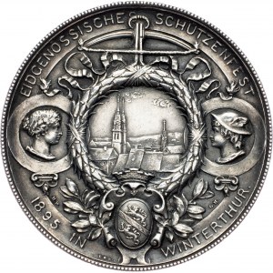 Switzerland, Shooting medal 1895, Zürich