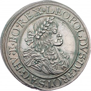 Leopold I., 1/2 Thaler 1677, SHS, Breslau