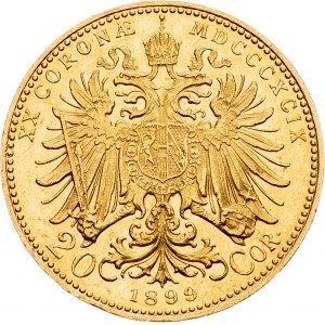 Franz Joseph I., 20 Krone 1899, Vienna