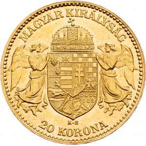 Franz Joseph I., 20 Korona 1916, KB, Kremnitz