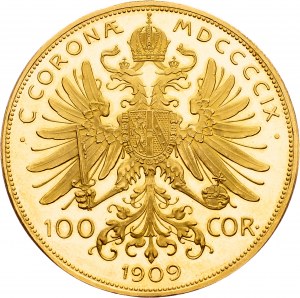 Franz Joseph I., 100 Krone 1909, Vienna