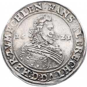 Mecklenburg-Güstrow, Johann Albrecht II., 1 Thaler 1621, Gnoien