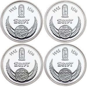 Egypt, 5 Pounds AH 1415 (1994), Full set, Protect Our World