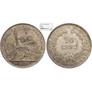 French Cochinchina, 20 Centimes 1879, Paris