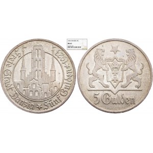 Free city of Danzig, 5 Gulden 1923