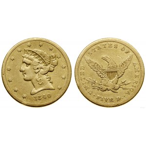 United States of America (USA), $5, 1840, Philadelphia