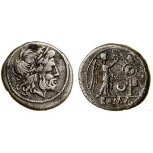 Republika Rzymska, victoriatus (seria z półksiężycem), 207 pne, Rzym