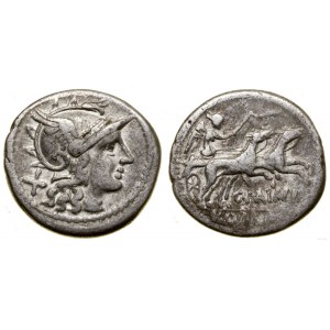 Římská republika, denár, 153 př. n. l., Řím