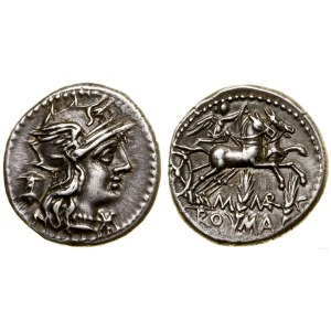 Římská republika, denár, 134 př. n. l., Řím
