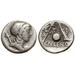 Římská republika, denár, 76-75 př. n. l., mincovna ve Španělsku?