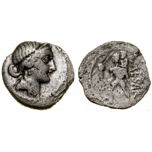 Římská republika, denár, 47-46 př. n. l., mincovna v Africe