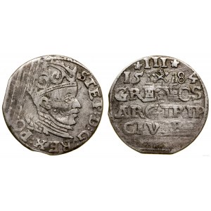 Polska, trojak, 1584, Ryga