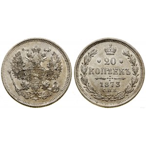 Rosja, 20 kopiejek, 1873 СПБ - НI