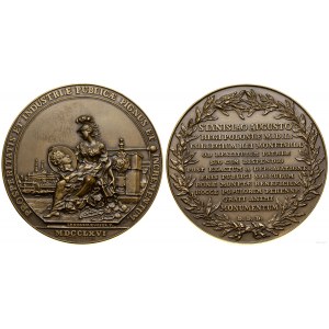 Polska, medal upamiętniający reformę monetarną w 1766 roku (KOPIA), 1966, Warszawa