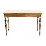 Roman console table - 18th century, lacquered and gilded with faux-marble top. Height x width x depth: 83 x 130 x 68 cm. Item condition grading: *** fair.