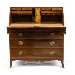 Victorian mahogany English bureau - 19th century, First Victorian period, mahogany wood. Three drawers in the lower part. Flap in very good condition with internal drawers. Height x width x depth: 113 x 101 x 51 cm. Item condition grading: **** good.