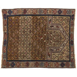 A Dagestan carpet - CAUCASUS, late 19th century, Dimensions: 130 x 110 cm. Item condition grading: **** good.