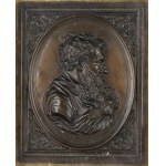 Bronze bas-relief - 20th century, depicting the profile of a character. Height x width: 27 x 20 cm. Item condition grading: ***** excellent.