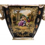 Ceramic vase - 19th century, signed JACOBE PETIT, signed by Jacob Petit (1797-1868), a well-known Parisian ceramist. Petit joined the Manufacture de Sèvres in 1822 after studying drawing as an autodidact and working with Antoine Jaen Gros. Passionate abou