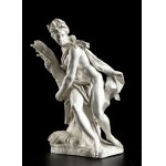 A pair porcelain sculptures Nymphenburg 19th century, F. Bustelli, F. Bustelli Nymphenburg (Locarno, 11 April 1723 - Nymphenburg, 18 April 1763) entirely in white enamel, depicting Bacchus and Ceres seated. Make and signature under the base. Height x widt
