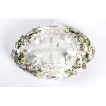 Meissen ceramic centrepiece - 19th century, painted with floral motifs. Meissen Germany. Height x width x depth: 11 x 28 x 18 cm. Item condition grading: ***** excellent.