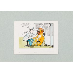 Szarlota Pawel (1947 - 2018 ), Snědl jsi v poslední době něco ostrého?, satirický komiks, 1988