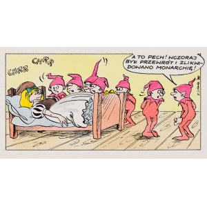 Szarlota Pawel (1947 - 2018 ), A to pech!, satirical comic strip, 1988