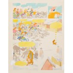 Szarlota Pawel (1947 - 2018 ), Gold of Alaska, planche et blaudruk n° 52, 1986