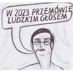 Bolesław Chromry (ur. 1987), Bez tytułu, komiks satyryczny, 2023